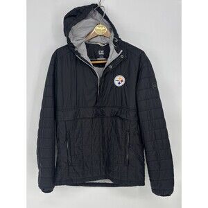 Pittsburgh Steelers Cutter & Buck Hooded Pullover Jacket Men’s M Black NFL